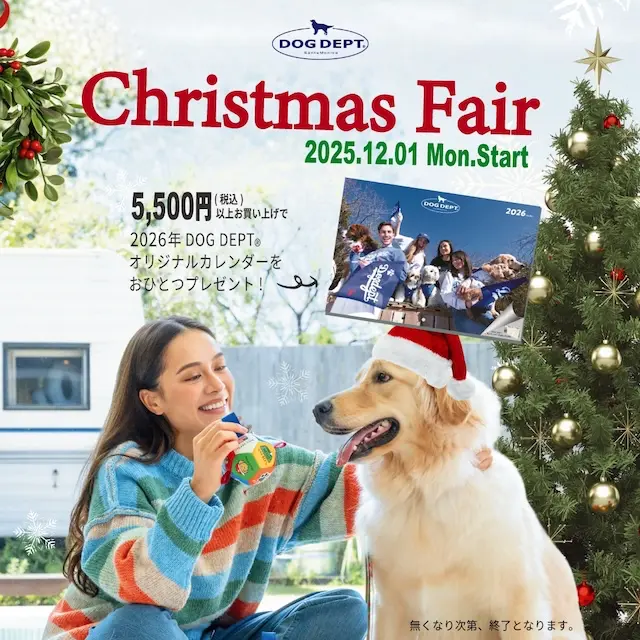 クリスマスフェア ブランドのドッグデプト/DOG DEPT
