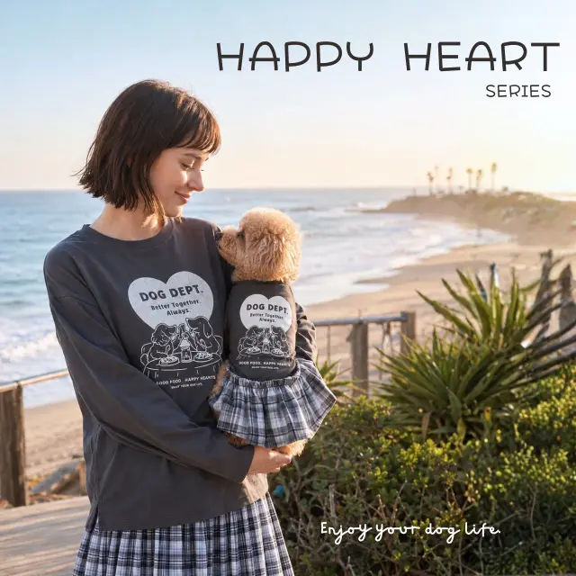26AW HAPPY HEARTペアルック　ブランドのドッグデプト/DOG DEPT