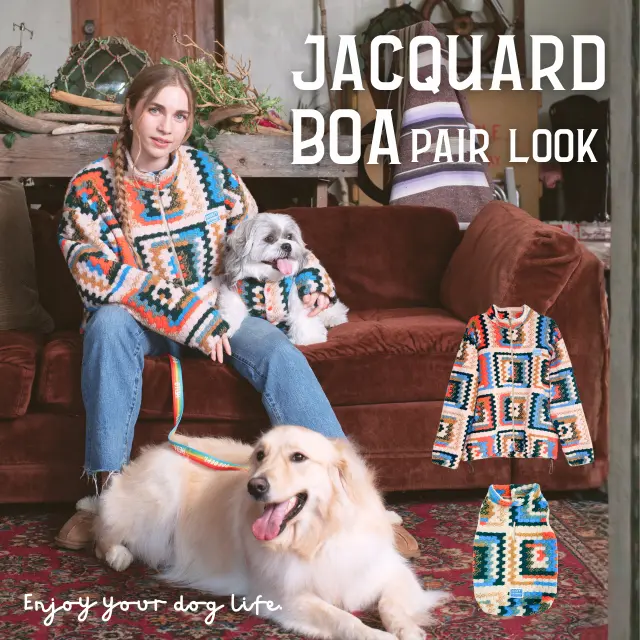 26AW ジャガードボアペアルック ブランドのドッグデプト/DOG DEPT