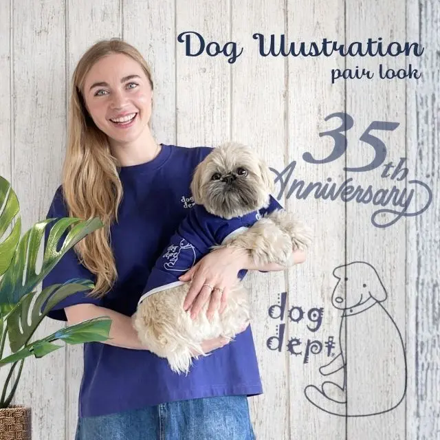 イラストドッグ復刻ペアルック ブランドのドッグデプト/DOG DEPT