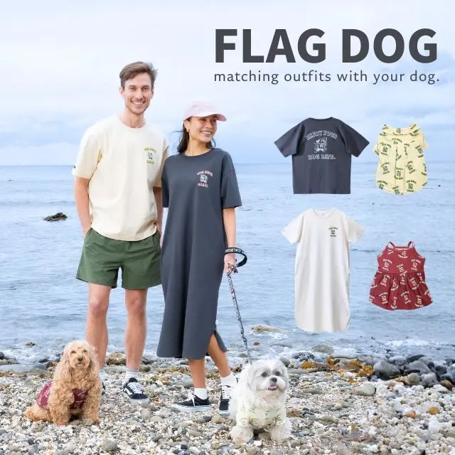 26SS FLAG DOGペアルック ブランドのドッグデプト/DOG DEPT