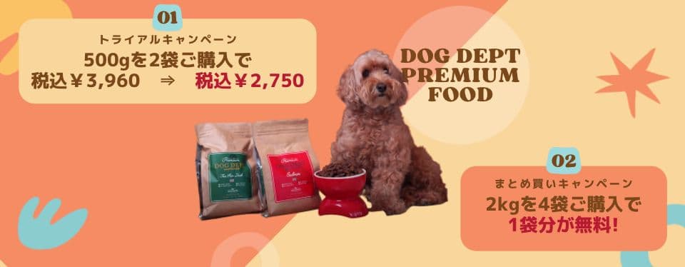 DOG DEPTプレミアムドッグフードまとめ買いキャンペーン